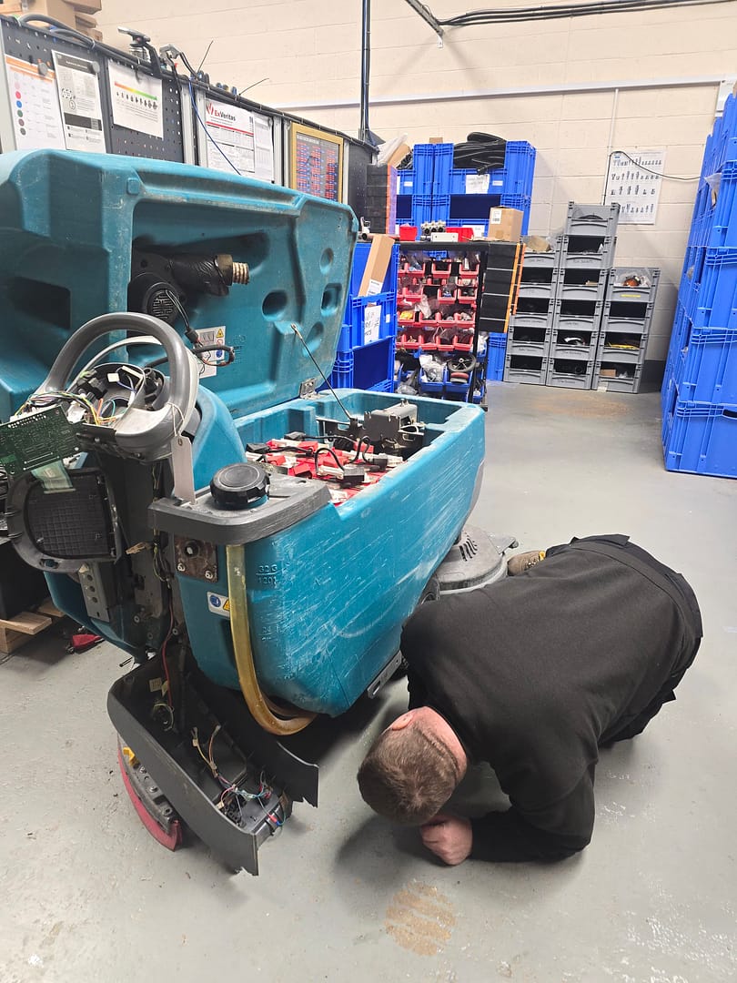 Scrubber dryer repair in Northampton workshop