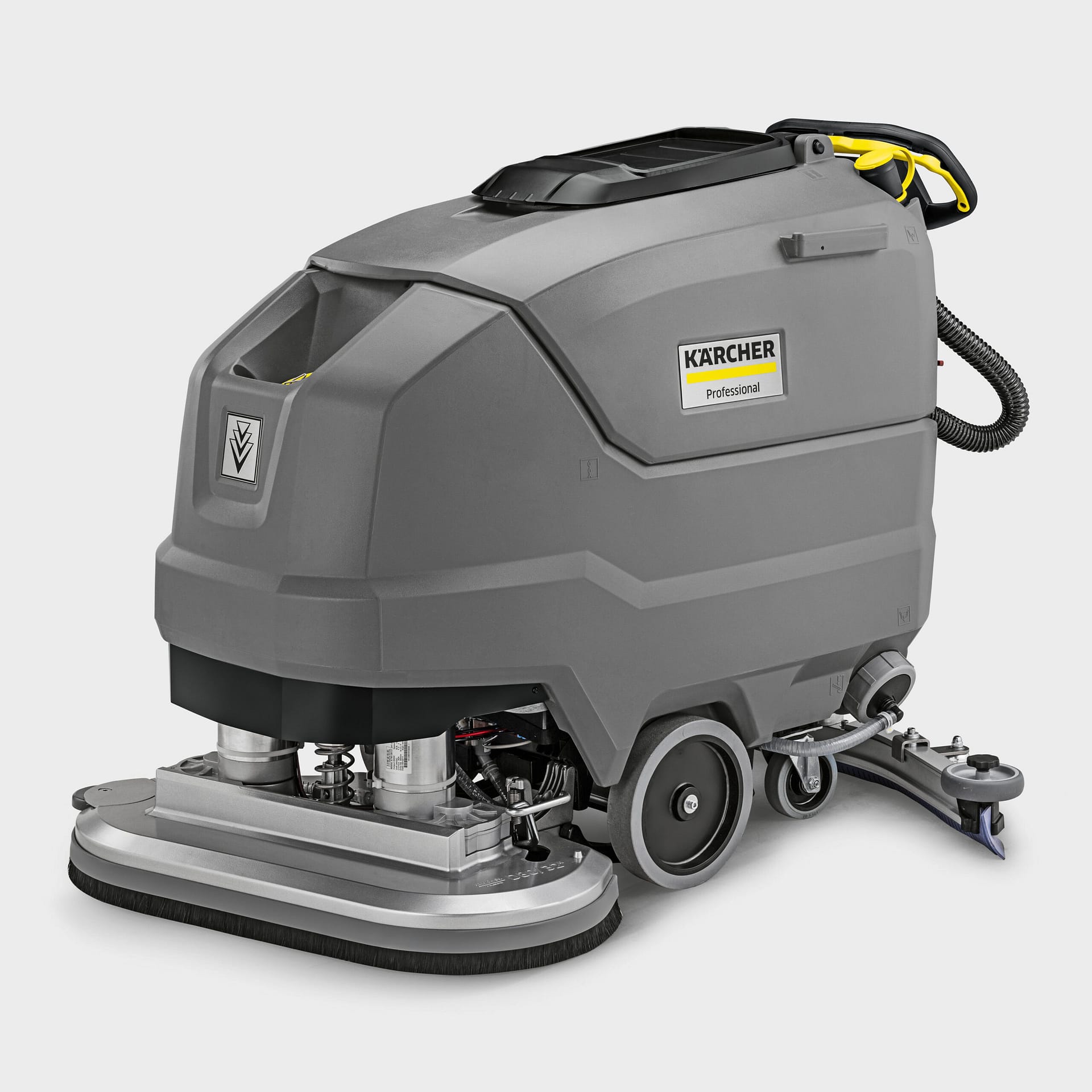 Heavy duty industrial scrubber dryer for commercial floors