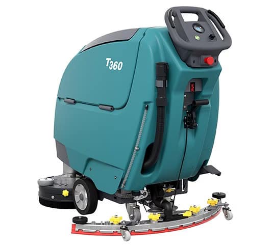 Tennant T360 floor scrubber detail